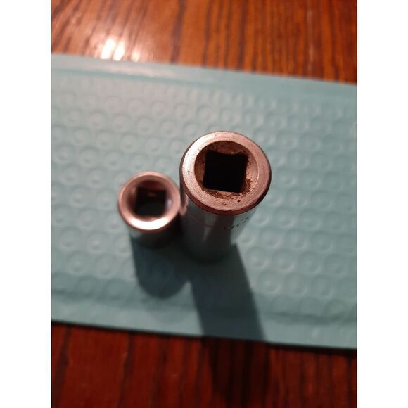 Vintage Craftsman Lot 2 5/8" 12 Point 3/8" Drive Shallow Deep Well Sockets Tools - Picture 4 of 4